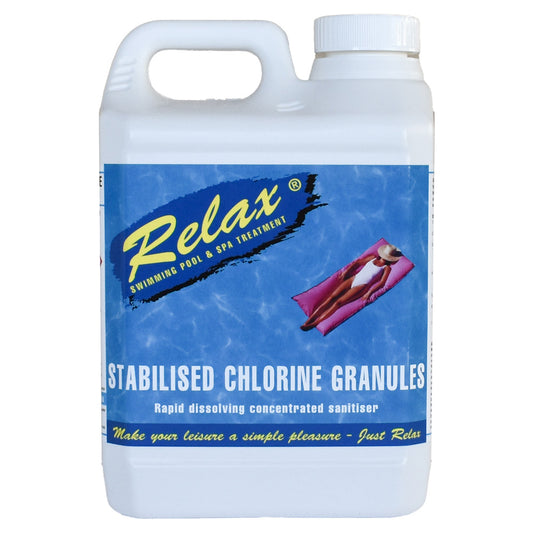 2kg Relax Pool Stabilised Chlorine Granules