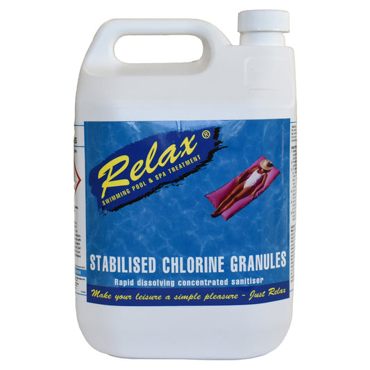 5kg Relax Pool Stabilised Chlorine Granules