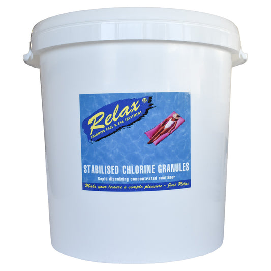 25kg Relax Pool Stabilised Chlorine Granules