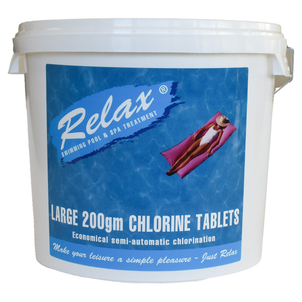 5kg Relax Pool Chlorine Tablets - 200g