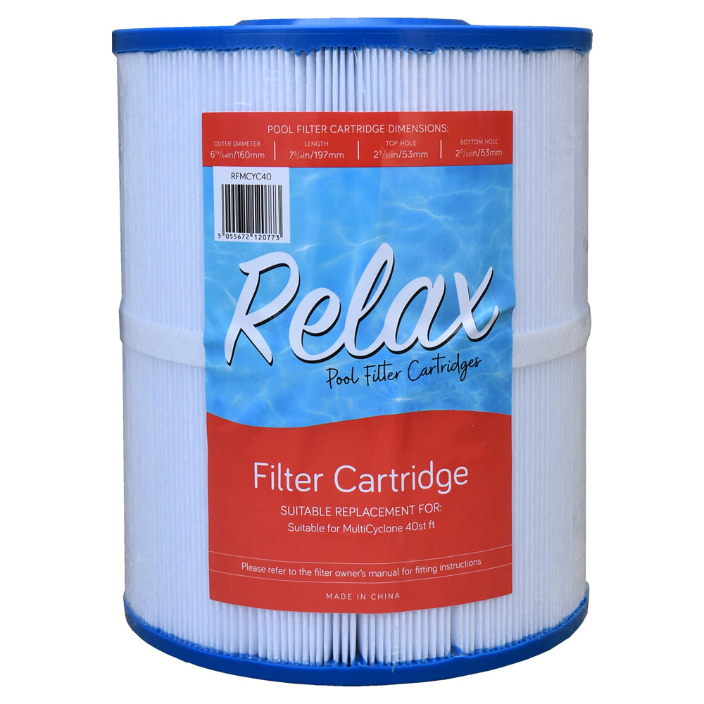 Relax Pool Filter Cartridge - Suitable for Multi-Cyclone 40