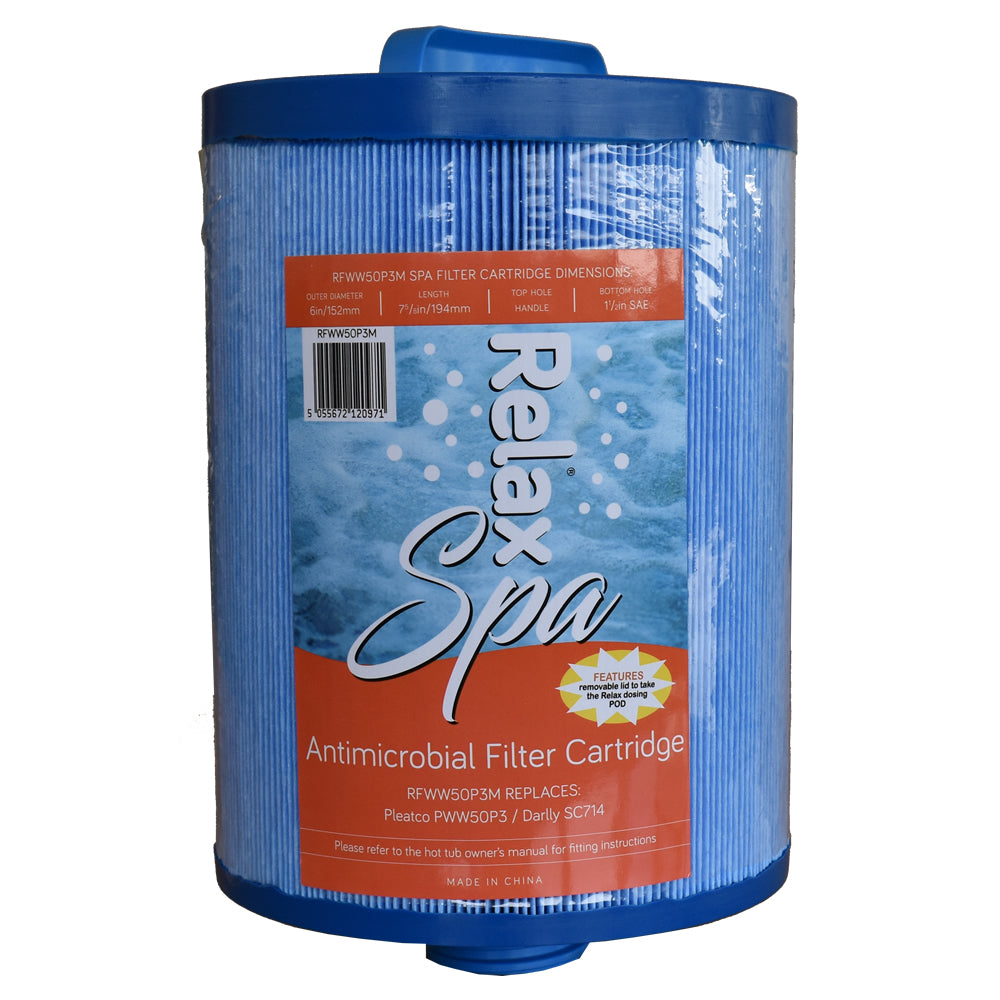 Relax Spa Filter Cartridge Antimicrobial - PWW50P3 - POD