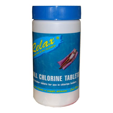 1Kg Relax hot tub / Pool Small Chlorine Tablets - 20g